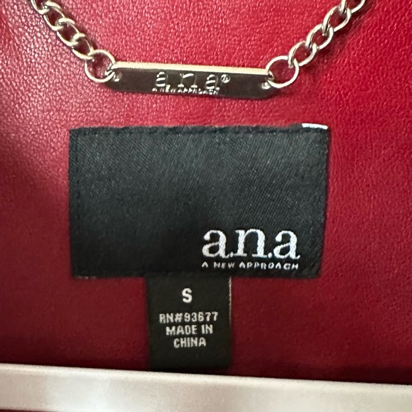 A.n.a red leather jacket - Picture 4 of 4